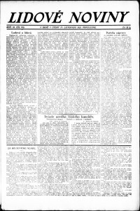 Lidov noviny z 27.11.1923, edice 2, strana 1
