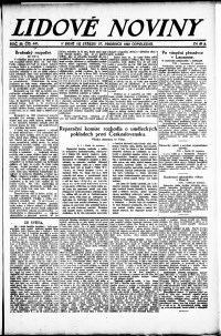 Lidov noviny z 27.12.1922, edice 1, strana 1
