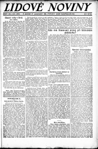 Lidov noviny z 28.2.1920, edice 2, strana 1