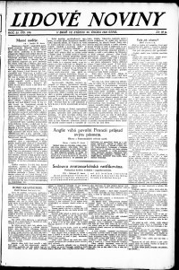 Lidov noviny z 28.2.1923, edice 2, strana 1