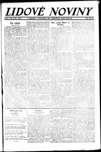 Lidov noviny z 28.3.1920, edice 1, strana 1