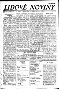 Lidov noviny z 28.3.1921, edice 1, strana 1