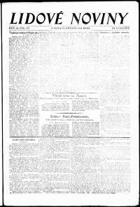Lidov noviny z 28.3.1924, edice 1, strana 1