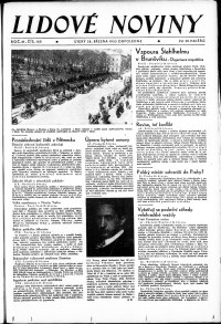 Lidov noviny z 28.3.1933, edice 2, strana 1