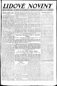 Lidov noviny z 28.4.1921, edice 2, strana 1