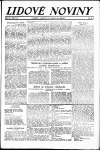 Lidov noviny z 28.4.1923, edice 1, strana 1