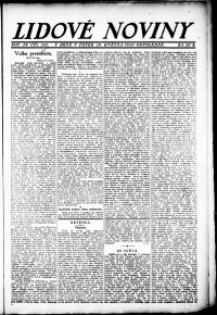 Lidov noviny z 28.5.1920, edice 1, strana 1