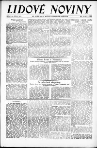 Lidov noviny z 28.5.1924, edice 2, strana 1