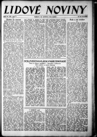 Lidov noviny z 28.5.1932, edice 1, strana 1