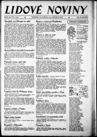 Lidov noviny z 28.5.1932, edice 2, strana 1