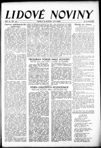 Lidov noviny z 28.5.1933, edice 2, strana 1