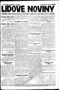 Lidov noviny z 28.6.1917, edice 1, strana 1