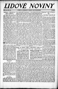 Lidov noviny z 28.6.1923, edice 2, strana 1