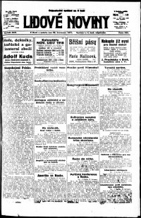 Lidov noviny z 28.7.1917, edice 1, strana 1