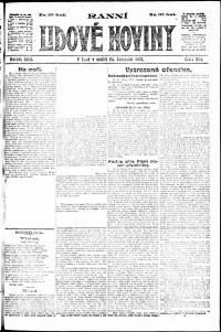 Lidov noviny z 28.7.1918, edice 1, strana 1