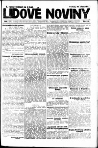 Lidov noviny z 28.8.1917, edice 2, strana 1