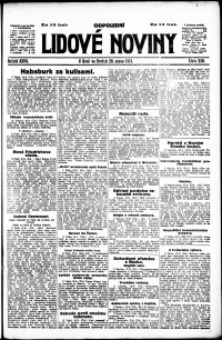 Lidov noviny z 28.8.1919, edice 2, strana 1
