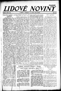 Lidov noviny z 28.8.1922, edice 1, strana 1