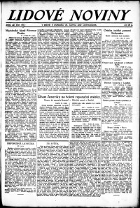 Lidov noviny z 28.8.1922, edice 2, strana 1