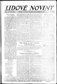 Lidov noviny z 28.9.1920, edice 2, strana 1