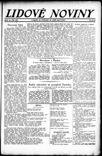 Lidov noviny z 28.9.1922, edice 2, strana 1
