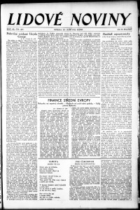 Lidov noviny z 28.9.1932, edice 1, strana 1