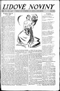 Lidov noviny z 28.10.1920, edice 1, strana 1