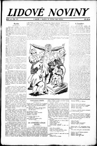 Lidov noviny z 28.10.1923, edice 1, strana 1
