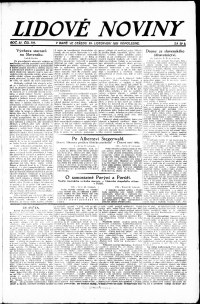 Lidov noviny z 28.11.1923, edice 2, strana 1