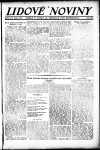 Lidov noviny z 28.12.1920, edice 2, strana 1