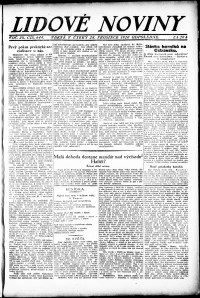 Lidov noviny z 28.12.1920, edice 3, strana 1