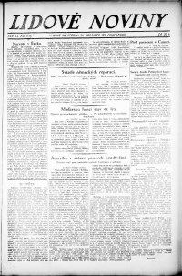 Lidov noviny z 28.12.1921, edice 2, strana 1