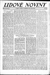 Lidov noviny z 28.12.1923, edice 2, strana 1