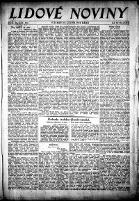 Lidov noviny z 29.1.1924, edice 1, strana 1