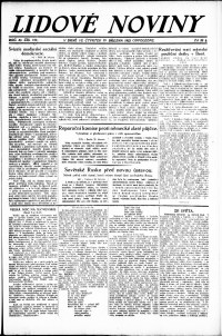 Lidov noviny z 29.3.1923, edice 2, strana 1