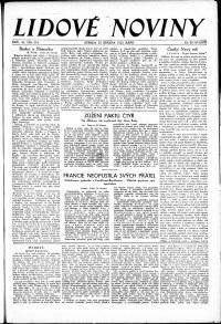 Lidov noviny z 29.3.1933, edice 1, strana 1