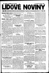 Lidov noviny z 29.4.1917, edice 2, strana 1