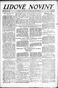 Lidov noviny z 29.5.1922, edice 2, strana 1