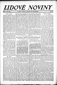Lidov noviny z 29.5.1923, edice 2, strana 1