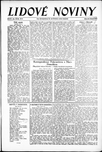 Lidov noviny z 29.5.1924, edice 1, strana 1