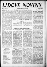 Lidov noviny z 29.5.1932, edice 1, strana 1
