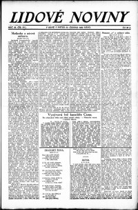Lidov noviny z 29.6.1923, edice 1, strana 1