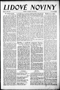 Lidov noviny z 29.6.1934, edice 1, strana 1