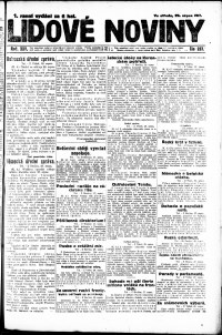 Lidov noviny z 29.8.1917, edice 2, strana 1