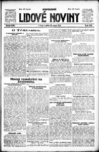 Lidov noviny z 29.8.1919, edice 2, strana 1