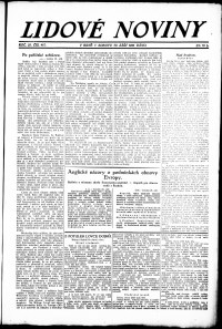 Lidov noviny z 29.9.1923, edice 1, strana 1