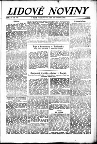 Lidov noviny z 29.9.1923, edice 2, strana 1