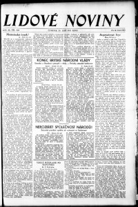 Lidov noviny z 29.9.1932, edice 1, strana 1