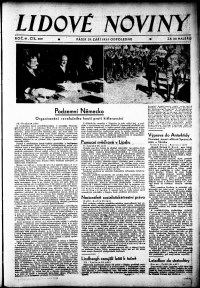 Lidov noviny z 29.9.1933, edice 2, strana 1