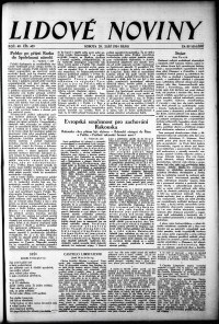 Lidov noviny z 29.9.1934, edice 1, strana 1
